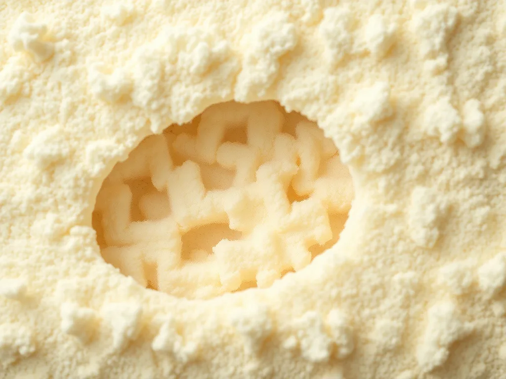 Close-up texture of cured spray foam insulation material